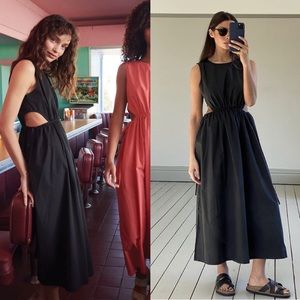 Rails Yvette Black Midi Dress